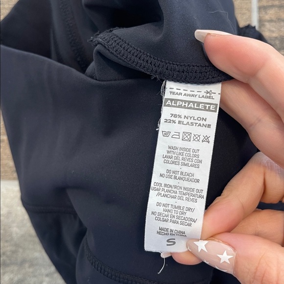 Alphalete Black Workout Shorts Bike Shorts Size Small S - Picture 7 of 7